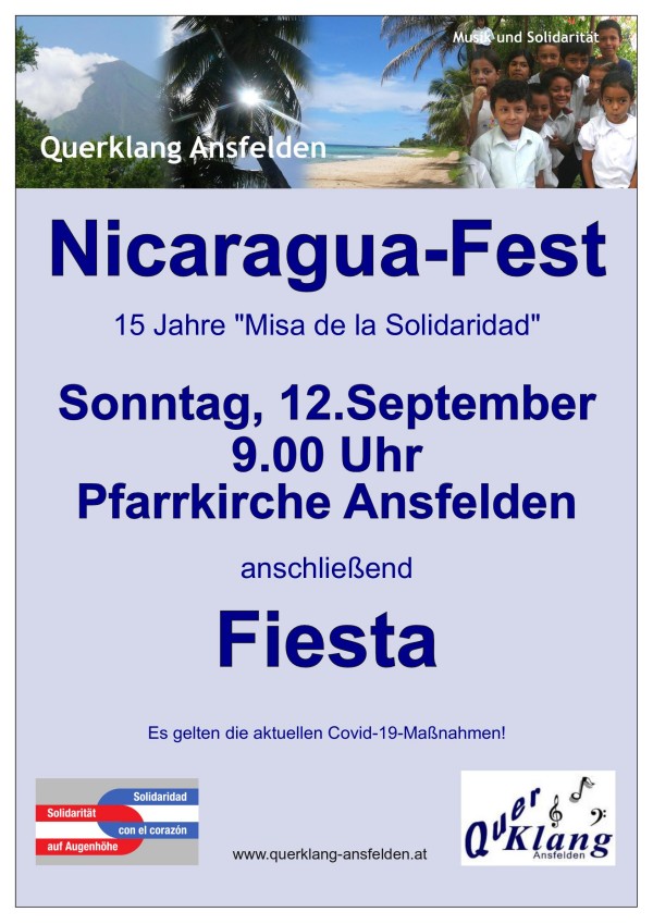 Plakat für das Nicaragua-Fest