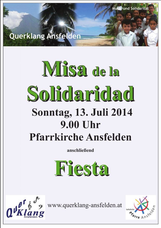 Plakat Misa- und Querklangfest in Ansfelden 2014